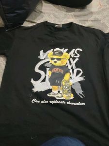 Black T-shirt and shorts set