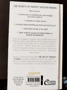 The Art of Thinking Clearly By Rolf Dobeli