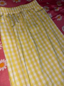 Yellow Gingham Skirt