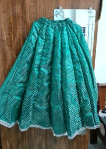 Elegant Green Ethnic Skirt