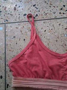 Coral Pink Sports Bra