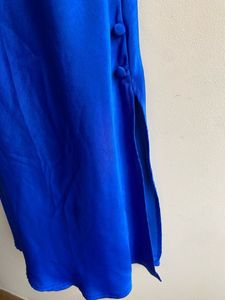 Zara Blue Satin Dress