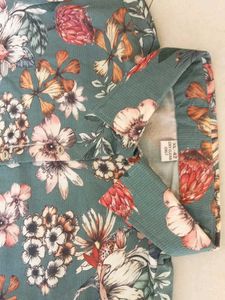 Floral Print Button-Up Midi Dress