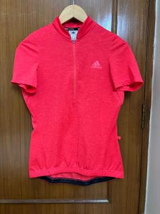 🆕Adidas Cycling Jersey - Vibrant Coral Red