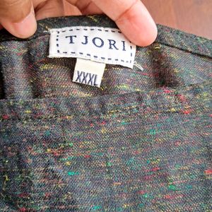 Dark Olive Sleeveless Cotton Khadi Ku