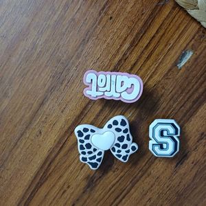 Cute Bow &amp; Letter Jibbits Set for Crocs