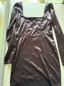 Sleek Satin Corset Dress
