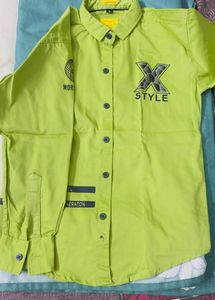 Set Of Light Green and Maroon Shirts