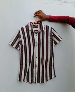 Men's Striped Short Sleeve Shirt