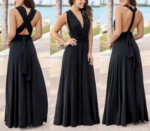 Black Convertible Maxi Dress