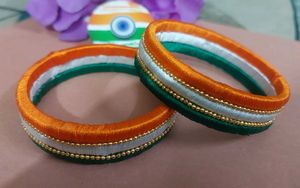 Tricolour Bangles Republic Day Jewellery
