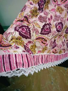 Floral A Line 3 Piece Kurta Set M Size