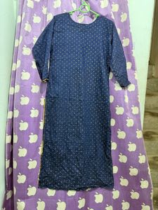 Elegant Navy Blue Kurta