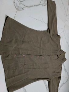 Woman Stylish Brown Shirt