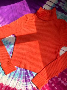 Orange Fitted Top🍊🐈