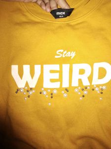 Mustard 'Stay Weird' Sweatshirt