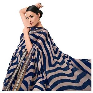 ❤️❤️Elegant Striped Saree ❤️❤️