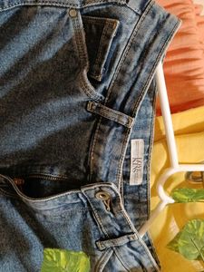 Blue Denim Cargo Jeans