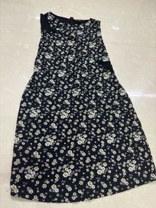 Zink London Sweetheart Daisy Floral Print Midi Dre