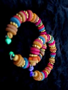 Colorful Boho wooden bangles