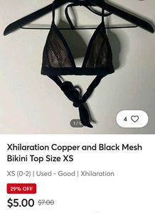 Black Mesh Triangle Bra