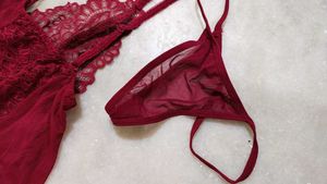 Beautiful Red Lace Nightgown