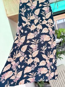 Navy Floral Print Mini Dress