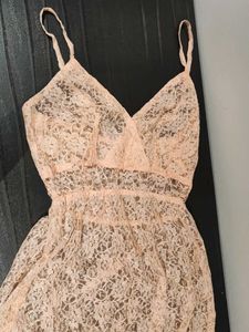 Delicate Lace Babydoll with Matching Thongs