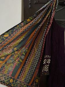 Elegant Purple Kurta Set with Dupatta