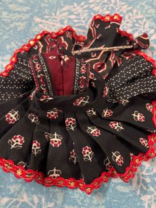 Handmade Blue Floral kreshna dress size 2,3