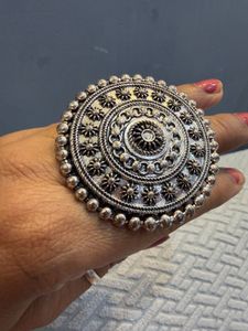 combo Stunning Emerald Statement Ring