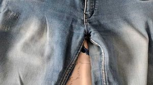 Light Wash Ripped Skinny Jeans