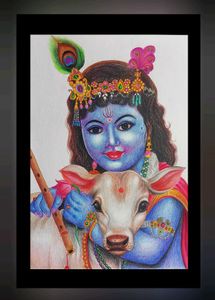 Beautiful Krishna drawing