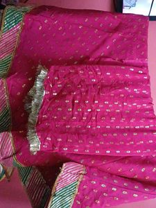 Vibrant Pink Embroidered Ethnic Wear Set