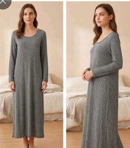 Striped Long Sleeve Maxi Dress