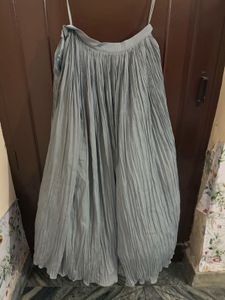 Sparkling Grey Festive Lehanga