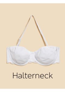 Marks & Spencer White Halterneck Bra