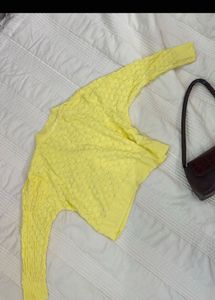 Chic Yellow Crop Top