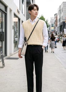unique handmade cream men sweater