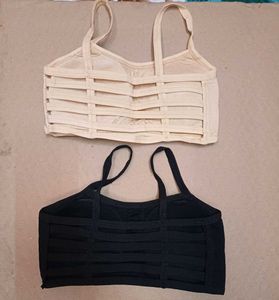 Black Sports Bra - Comfortable Fit pack of 2