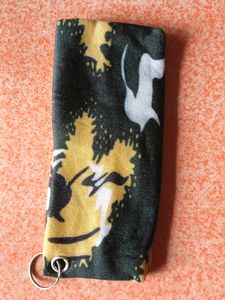 Camo Print Fabric Keychain