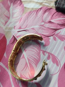 gold pleated kada set