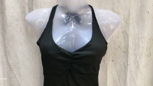 black halter neck bodycon