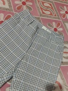office Checkered Pants for Women