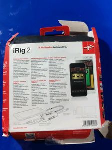 IK Multimedia iRig 2 Guitar Interface for iOS Mac