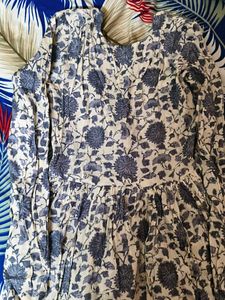 Floral Print Peplum Blouse