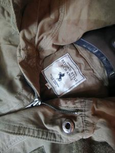 Olive Green Vintage Utility Jacket | Hooded Milita