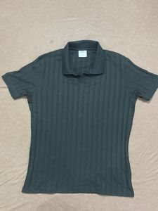Men's Ribbed Polo Shirt