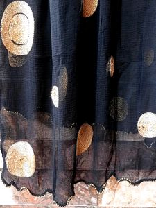 Z Black Moti Embroidered Duppata