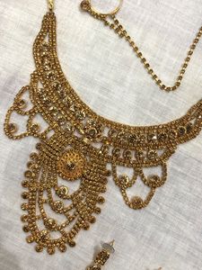 Golden Indian Bridal Jewellery Set